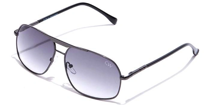 Elite by Coolwinks S66A6448 Smoke Tinted Retro Square Sunglasses for Men and Women-SMOKE-1