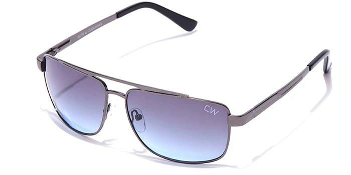 Elite by Coolwinks S66B6430 Smoke Tinted Retro Square Sunglasses for Men and Women-SMOKE-1