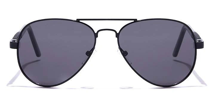 JRS by Coolwinks S16A5965 Black Tinted Pilot Sunglasses for Men and Women-