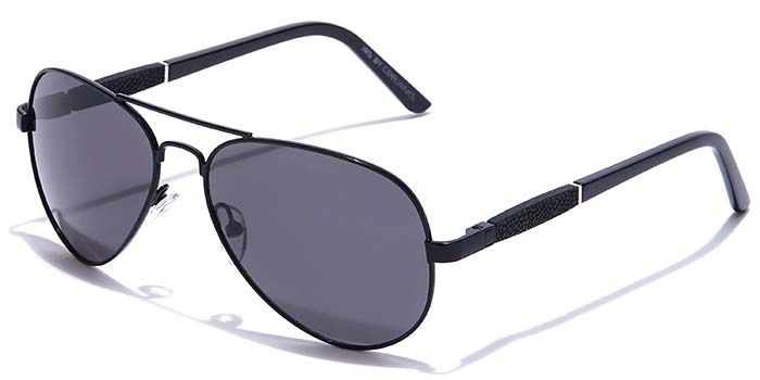 JRS by Coolwinks S16A5965 Black Tinted Pilot Sunglasses for Men and Women-BLACK-1