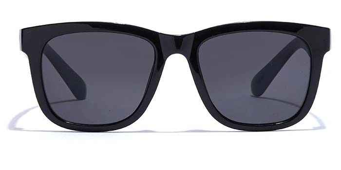 JRS by Coolwinks S12A6388 Black Tinted Retro Square Sunglasses for Men and Women-