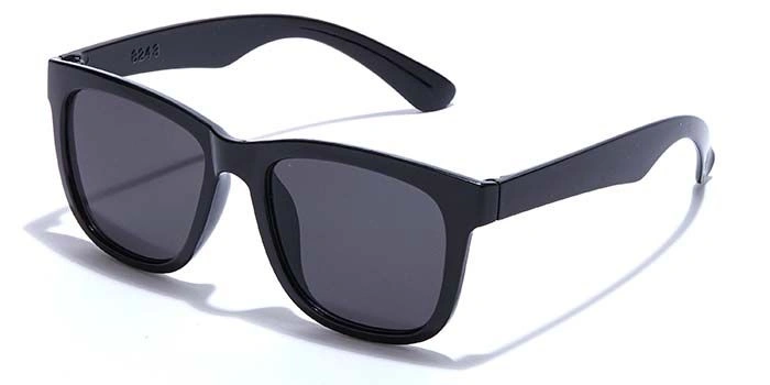 JRS by Coolwinks S12A6388 Black Tinted Retro Square Sunglasses for Men and Women-BLACK-1