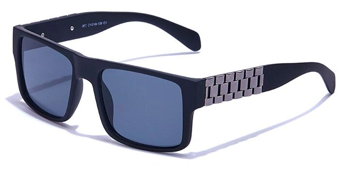 JRS by Coolwinks S12C6340 Black Tinted Retro Square Sunglasses for Men and Women-BLACK-1