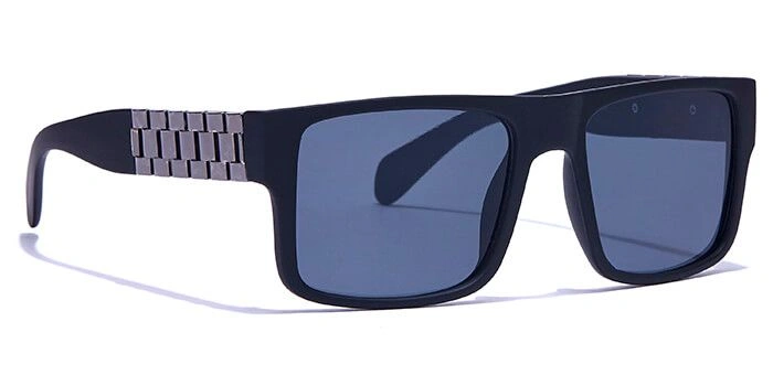 JRS by Coolwinks S12C6340 Black Tinted Retro Square Sunglasses for Men and Women-BLACK-2