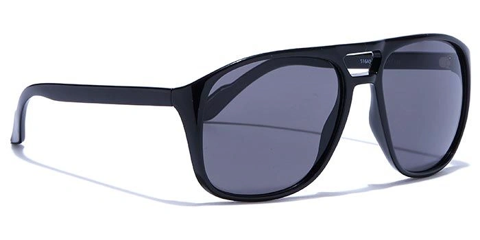 JRS by Coolwinks S16A5818 Black Tinted Retro Square Sunglasses for Men and Women-BLACK-2