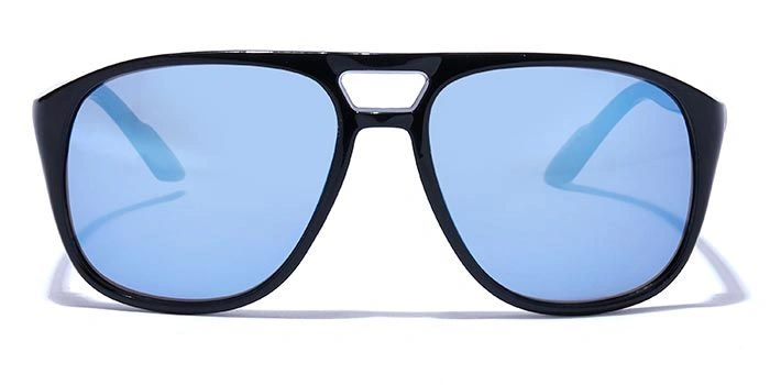 JRS by Coolwinks S20A5834 Blue Flash Retro Square Sunglasses for Men and Women-