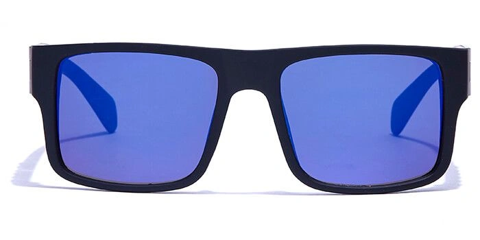 JRS by Coolwinks S20B6343 Blue Flash Retro Square Sunglasses for Men and Women-