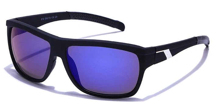 JRS by Coolwinks S20C6351 Blue Flash Retro Square Sunglasses for Men and Women-BLUE-1