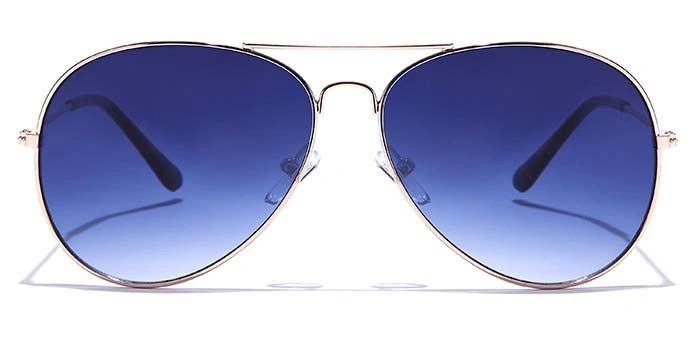 JRS by Coolwinks S20A5894 Blue Gradient Pilot Sunglasses for Men and Women-