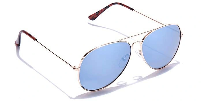 JRS by Coolwinks S20A5897 Blue Mirror Pilot Sunglasses for Men and Women-BLUE-2