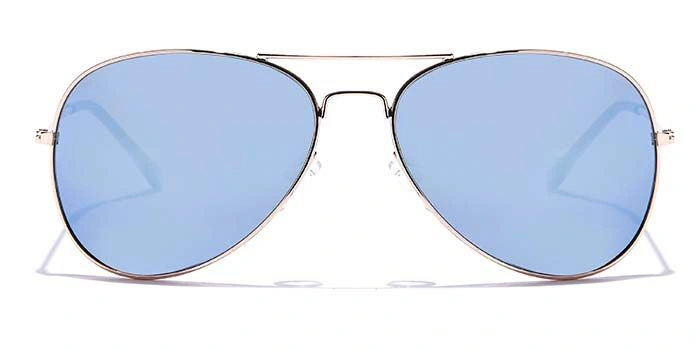 JRS by Coolwinks S20A6023 Blue Mirror Pilot Sunglasses for Men and Women-