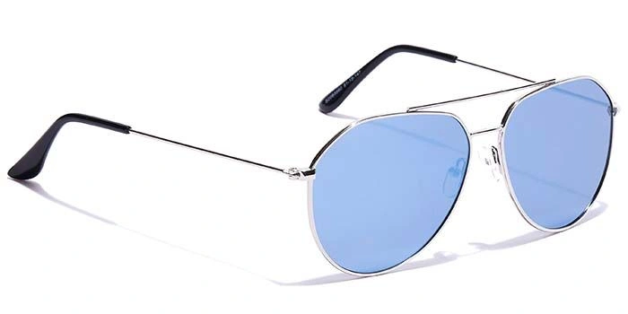 JRS by Coolwinks S20B5960 Blue Mirror Pilot Sunglasses for Men and Women-BLUE-2