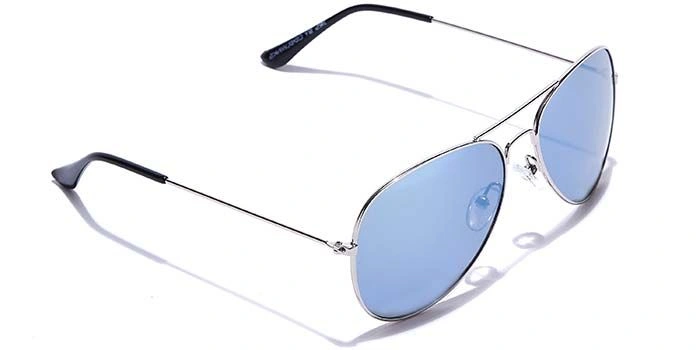 JRS by Coolwinks S20B6023 Blue Mirror Pilot Sunglasses for Men and Women-BLUE-2