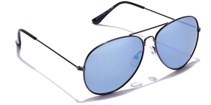 JRS by Coolwinks S20C5897 Blue Mirror Pilot Sunglasses for Men and Women-BLUE-2