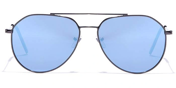 JRS by Coolwinks S20C5960 Blue Mirror Pilot Sunglasses for Men and Women-