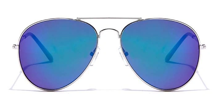 JRS by Coolwinks S35A5681 Blue Mirror Pilot Sunglasses for Men and Women-