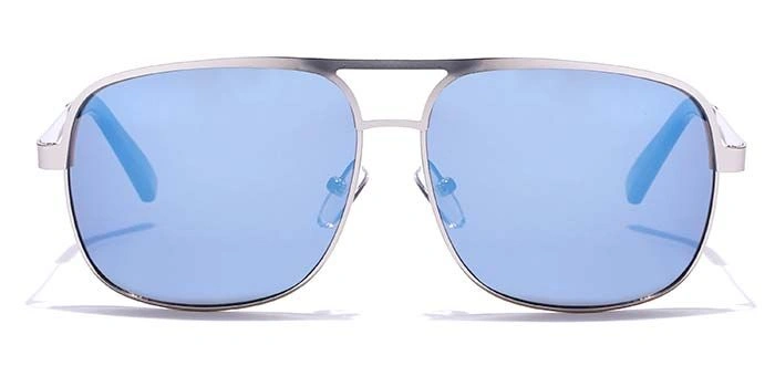 JRS by Coolwinks S20A5658 Blue Mirror Retro Square Sunglasses for Men and Women-