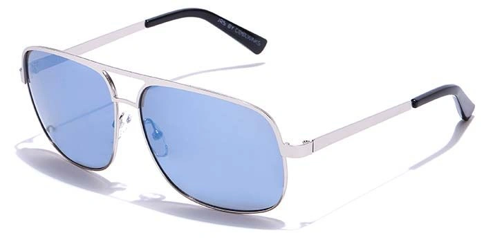 JRS by Coolwinks S20A5658 Blue Mirror Retro Square Sunglasses for Men and Women-BLUE-1