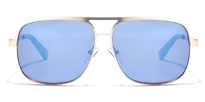 JRS by Coolwinks S20B5658 Blue Mirror Retro Square Sunglasses for Men and Women-