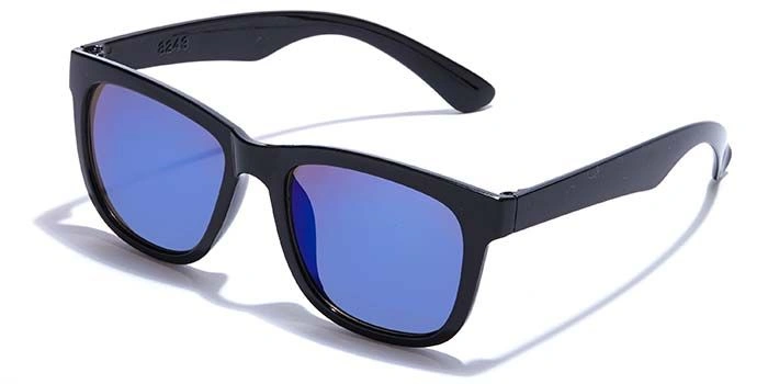 JRS by Coolwinks S20B6388 Blue Mirror Retro Square Sunglasses for Men and Women-BLUE-1