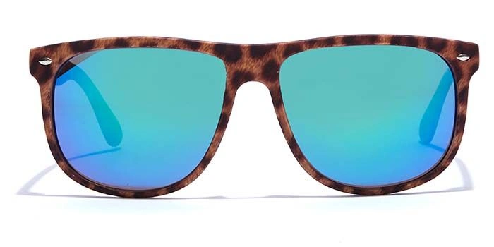 JRS by Coolwinks S20B6398 Blue Mirror Retro Square Sunglasses for Men and Women-