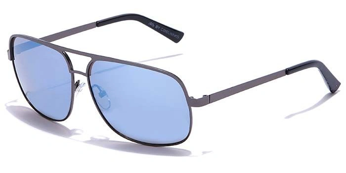 JRS by Coolwinks S20C5658 Blue Mirror Retro Square Sunglasses for Men and Women-BLUE-1