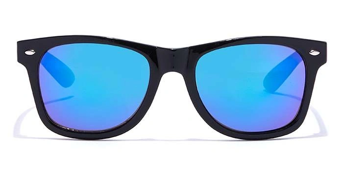 JRS by Coolwinks S35A5857 Blue Mirror Retro Square Sunglasses for Men and Women-