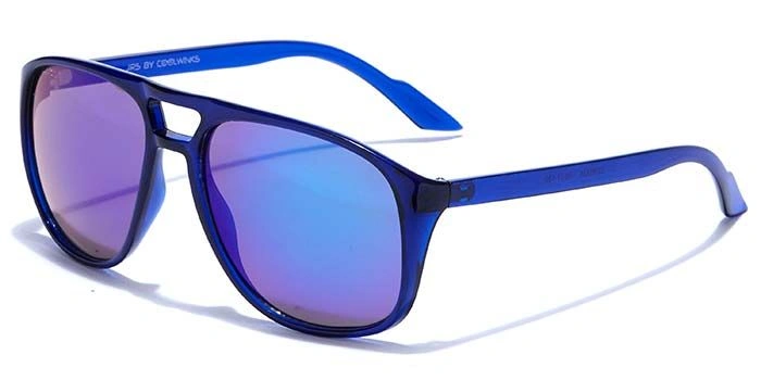 JRS by Coolwinks S35B5836 Blue Mirror Retro Square Sunglasses for Men and Women-BLUE-1