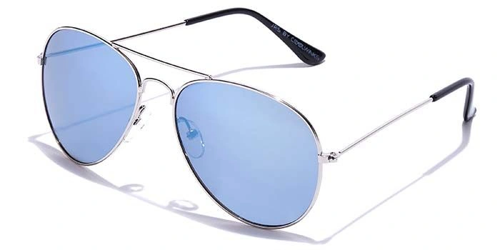 JRS by Coolwinks S20A5679 Blue Tinted Pilot Sunglasses for Men and Women-BLUE-1