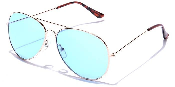 JRS by Coolwinks S20A5889 Blue Tinted Pilot Sunglasses for Men and Women-BLUE-1