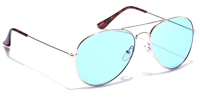 JRS by Coolwinks S20B5671 Blue Tinted Pilot Sunglasses for Men and Women-BLUE-2