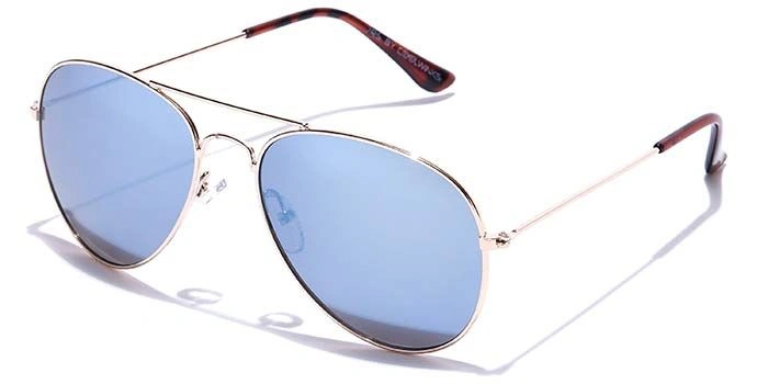 JRS by Coolwinks S20B5679 Blue Tinted Pilot Sunglasses for Men and Women-BLUE-1