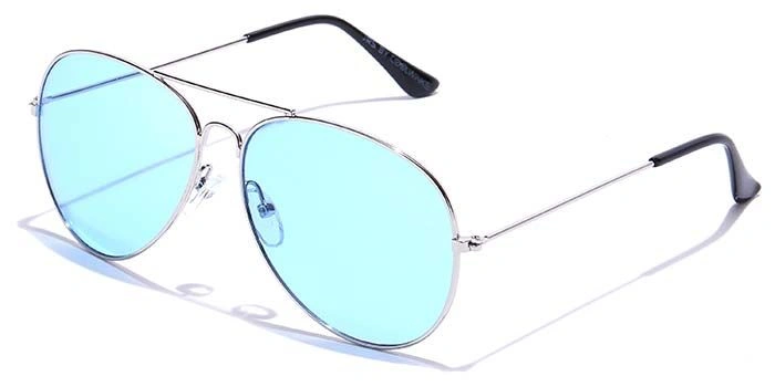 JRS by Coolwinks S20B5889 Blue Tinted Pilot Sunglasses for Men and Women-BLUE-1