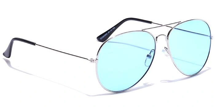 JRS by Coolwinks S20B5889 Blue Tinted Pilot Sunglasses for Men and Women-BLUE-2