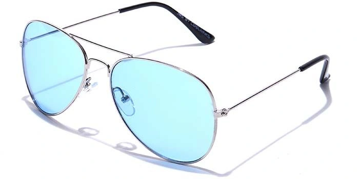 JRS by Coolwinks S20B6015 Blue Tinted Pilot Sunglasses for Men and Women-BLUE-1