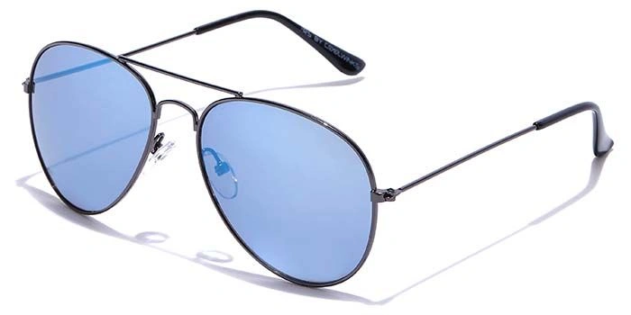 JRS by Coolwinks S20C5679 Blue Tinted Pilot Sunglasses for Men and Women-BLUE-1