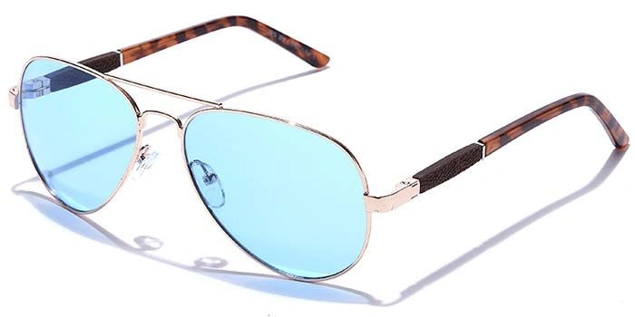 JRS by Coolwinks S20C5973 Blue Tinted Pilot Sunglasses for Men and Women-BLUE-1