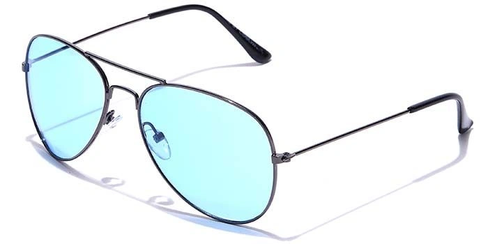 JRS by Coolwinks S20C6015 Blue Tinted Pilot Sunglasses for Men and Women-BLUE-1