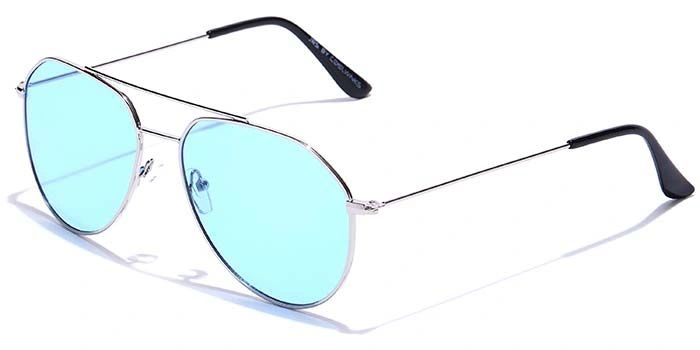 JRS by Coolwinks S59B5953 Blue Tinted Pilot Sunglasses for Men and Women-BLUE-1