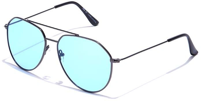 JRS by Coolwinks S59C5953 Blue Tinted Pilot Sunglasses for Men and Women-BLUE-1