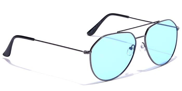 JRS by Coolwinks S59C5953 Blue Tinted Pilot Sunglasses for Men and Women-BLUE-2