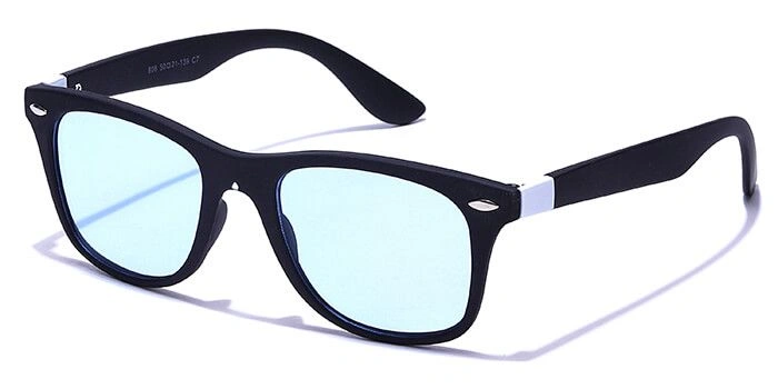 JRS by Coolwinks S20A6346 Blue Tinted Retro Square Sunglasses for Men and Women-BLUE-1