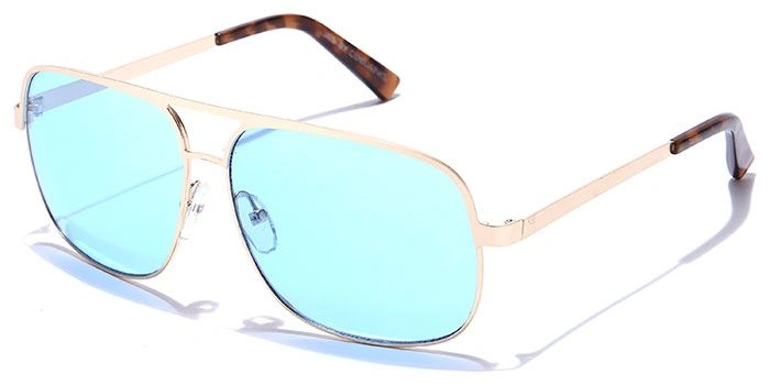 JRS by Coolwinks S59B5651 Blue Tinted Retro Square Sunglasses for Men and Women-BLUE-1