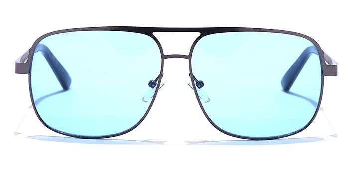 JRS by Coolwinks S59C5651 Blue Tinted Retro Square Sunglasses for Men and Women-