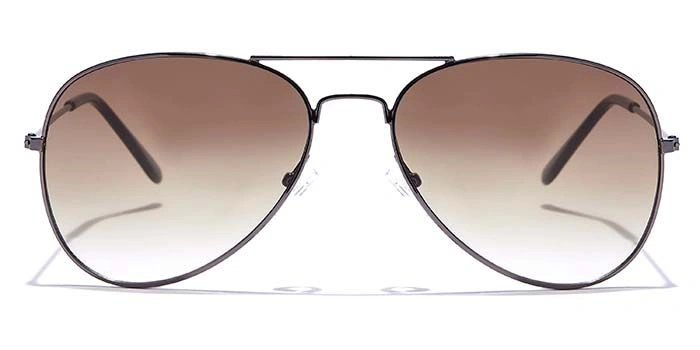 JRS by Coolwinks S15C6010 Brown Gradient Pilot Sunglasses for Men and Women-