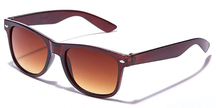 JRS by Coolwinks S15C5267 Brown Gradient Retro Square Sunglasses for Men and Women-BROWN-1