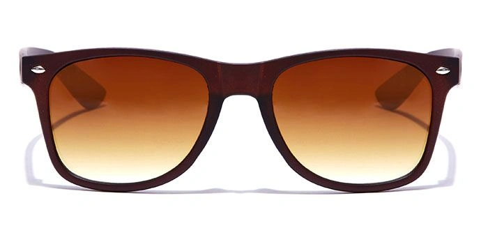 JRS by Coolwinks S15C6551 Brown Gradient Retro Square Sunglasses for Men and Women-