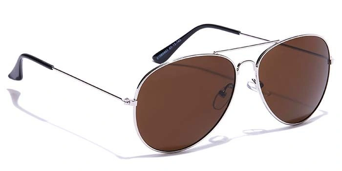 JRS by Coolwinks S15B5883 Brown Tinted Pilot Sunglasses for Men and Women-BROWN-2