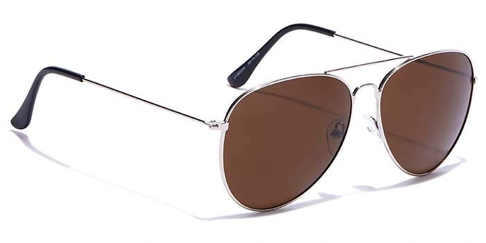 JRS by Coolwinks S15B6529 Brown Tinted Pilot Sunglasses for Men and Women-BROWN-2