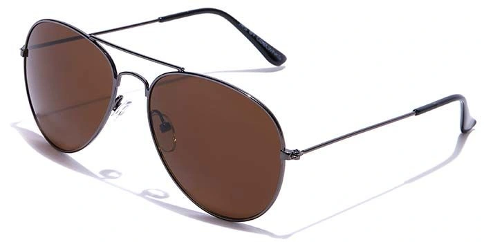 JRS by Coolwinks S15C5665 Brown Tinted Pilot Sunglasses for Men and Women-BROWN-1